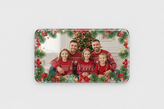 aimant personnalisé avec une photo noel dimension 90mm*55mm